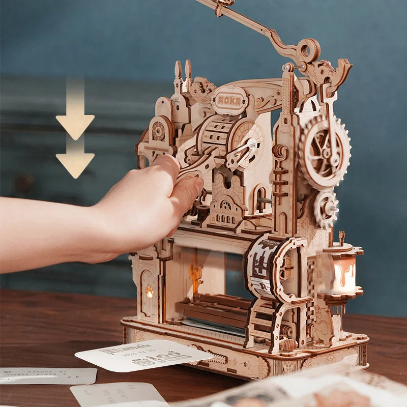 ROKR Classic Printing Press 3D Wooden Puzzle LK602