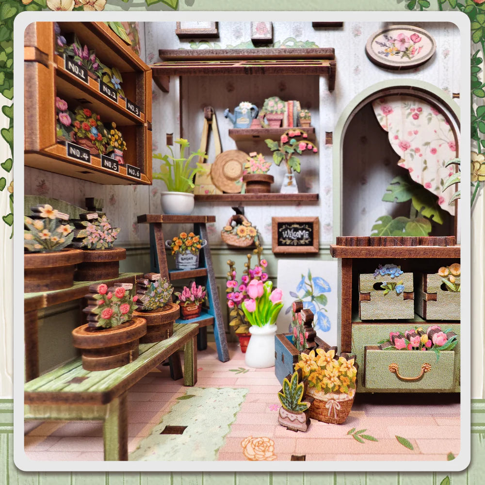 Champs-Élysées Florist - DIY Book Nook Kit (Miniature Flower Shop)