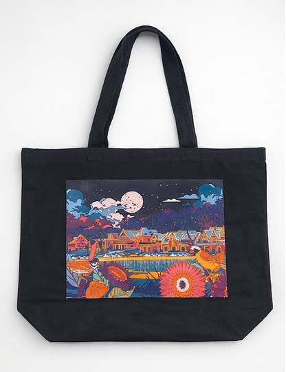Mega Asellia- Phily Cityscape Tote Bags