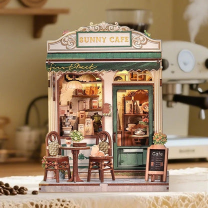 Sunny Café - DIY Book Nook Kit (Miniature Street Café)