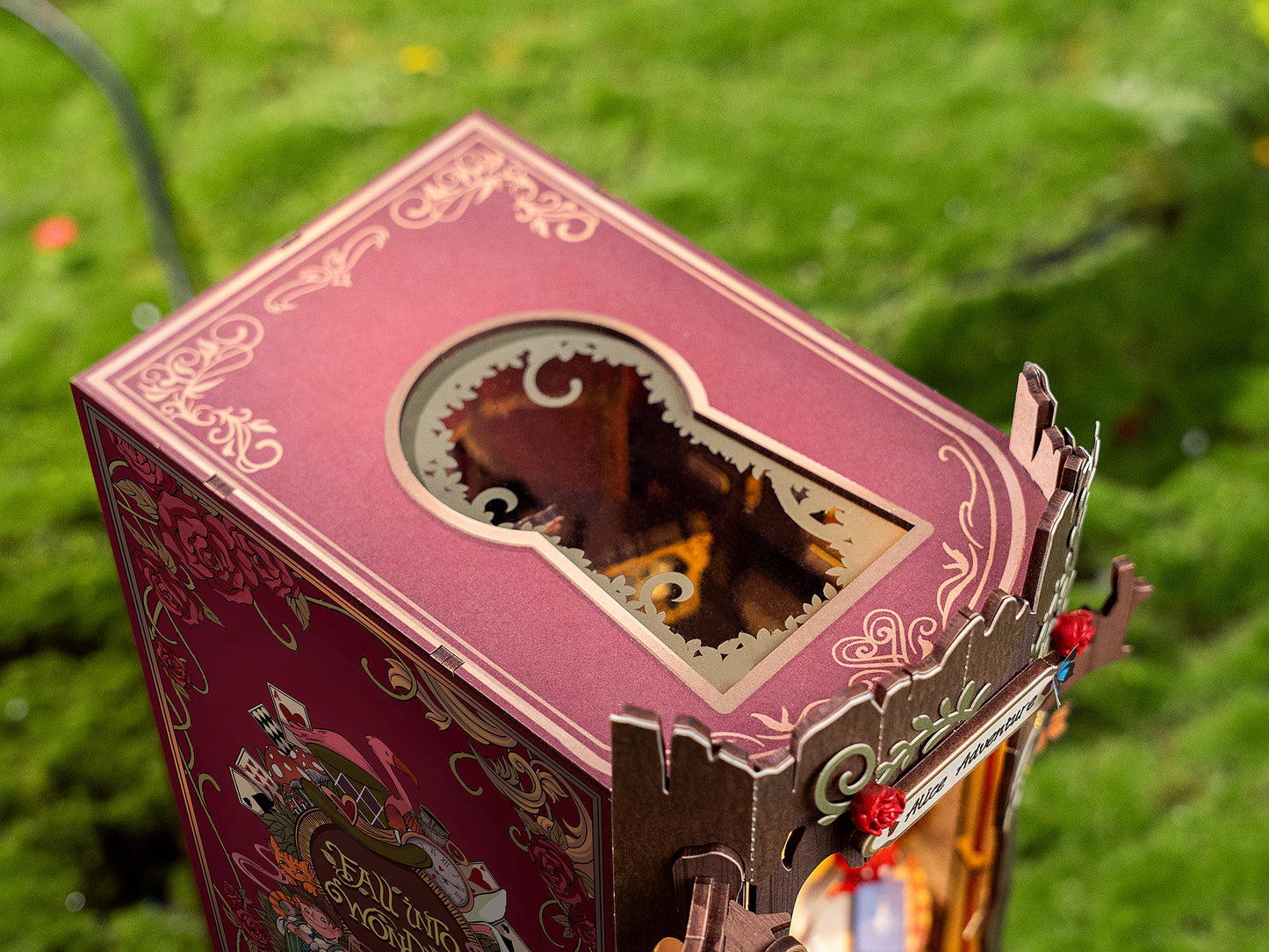 Fall Into Wonder - DIY Book Nook Kit (Alice in Wonderland Miniature)