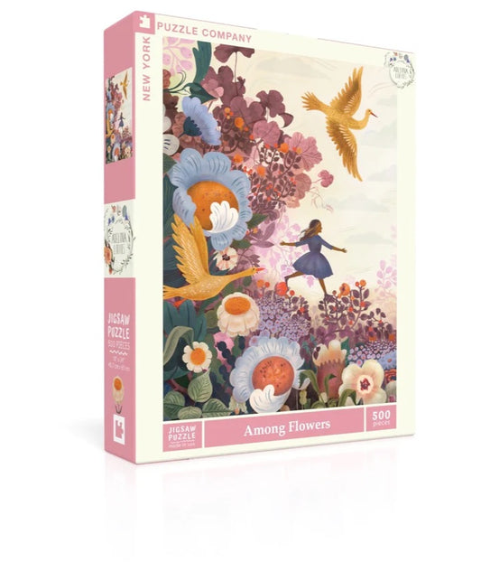 AMONG FLOWERS 500 Piece Puzzle
