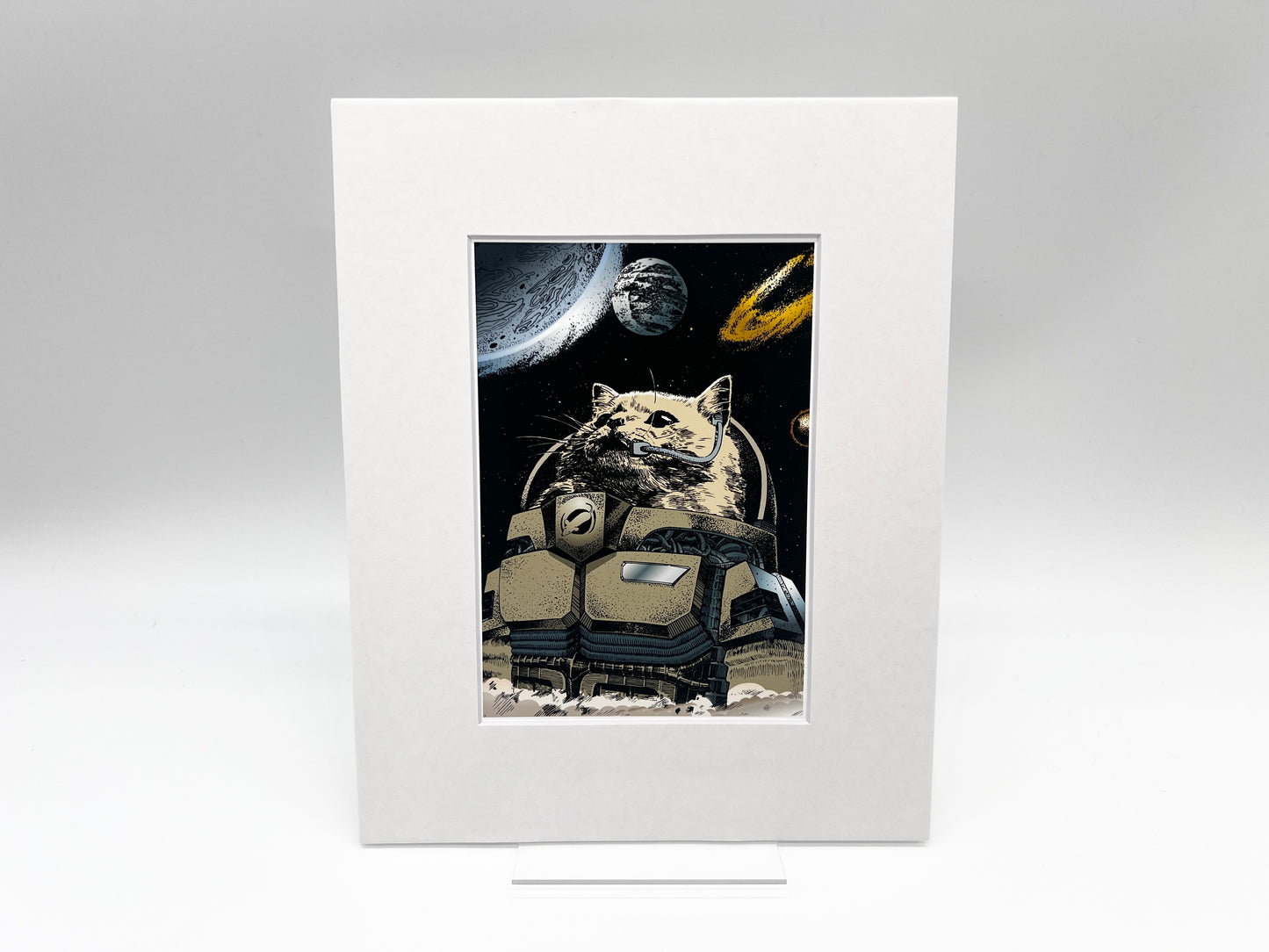 Astrocat - Tank, Open Edition Print by CHUYN
