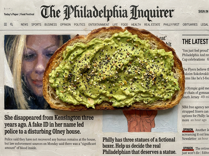 Philly Inquirer Avocado Toast Print | Framed Wall Art | Jedidiah