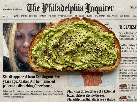 Philly Inquirer Avocado Toast Print | Framed Wall Art | Jedidiah
