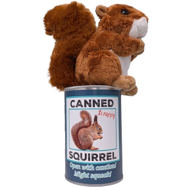 Scrappy the Canned Squirrel