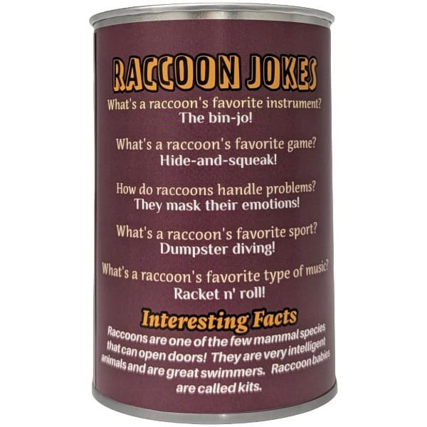 Rascal  the Canned Raccoon
