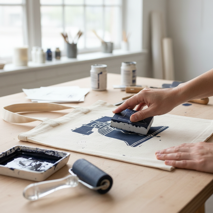 Block Printing Tote Workshop (City Stamp or Botanical Stamp)