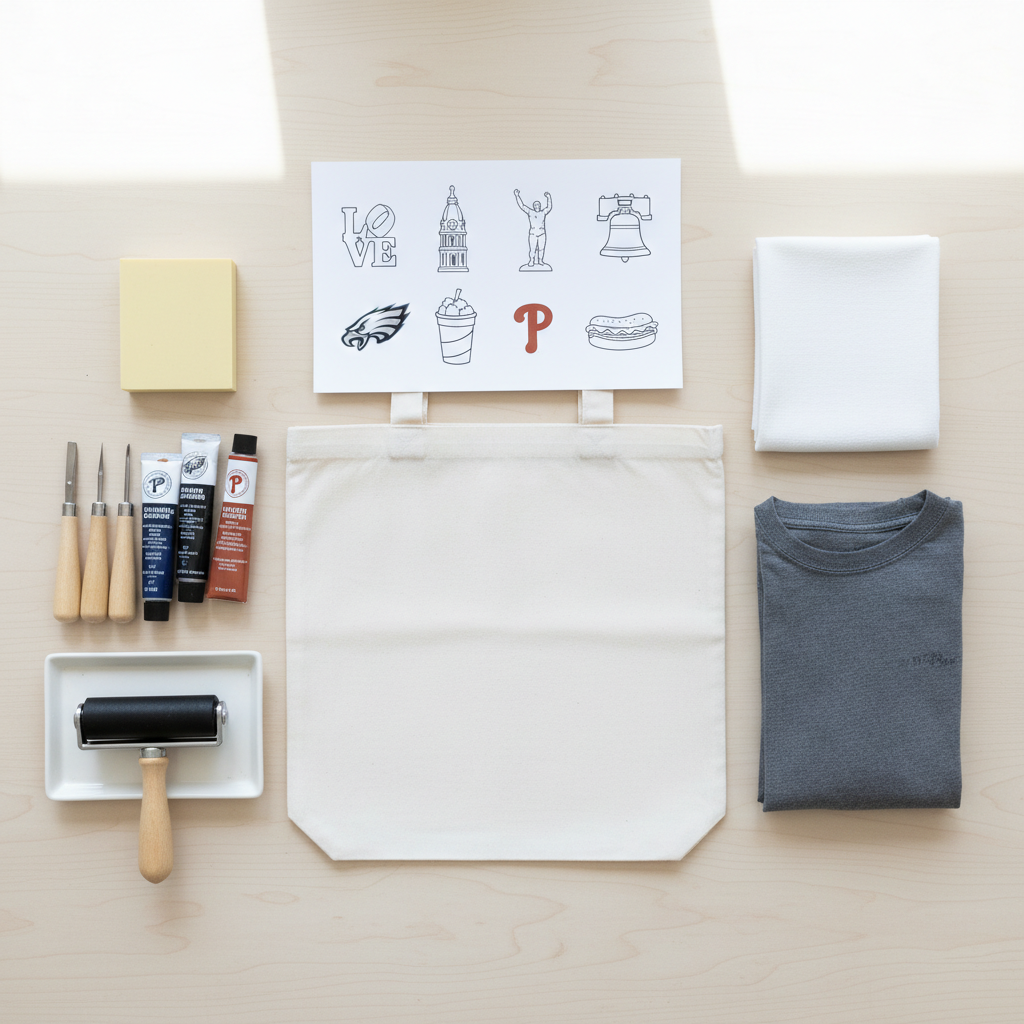 Block Printing Tote Workshop (City Stamp or Botanical Stamp)