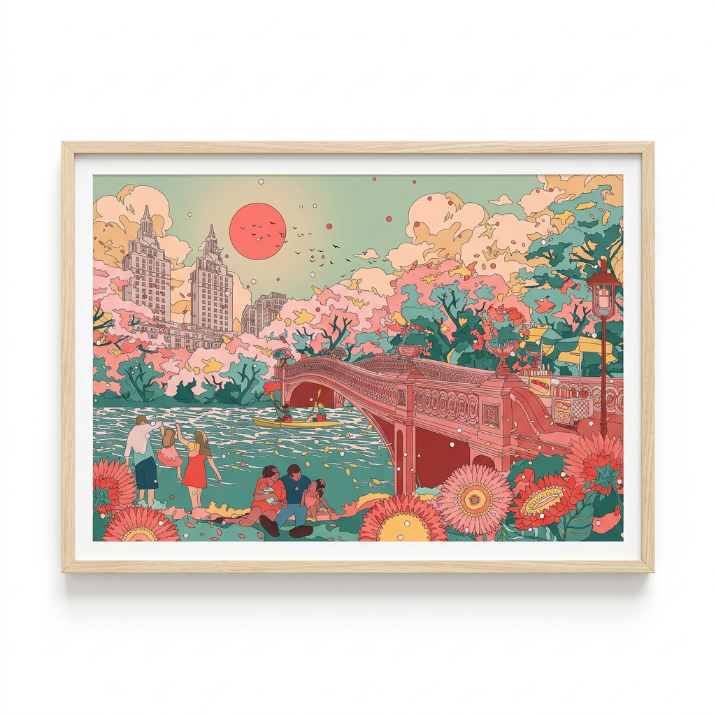 Mega Asellia: Bow Bridge in Central Park