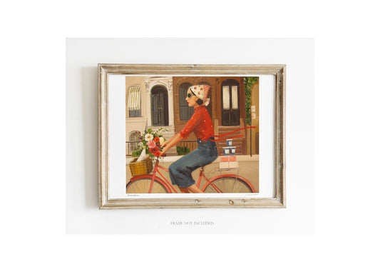 Brownstones, Open Edition Print by Janet Hill