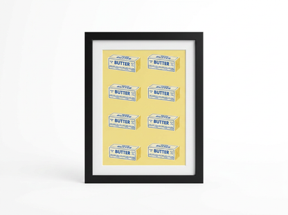 Butter Art Print | Framed Kitchen Wall Art