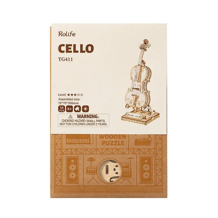 Cello 3D Wooden Puzzle TG411