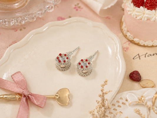 Jedidiah Earring- Sweet strawberry cake