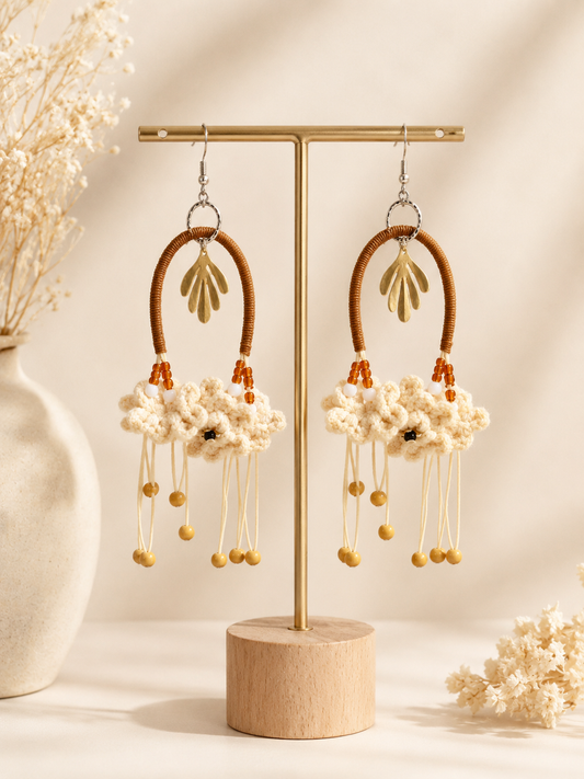 Jedidiah Handmade - Golden Meadow Cloud Earrings