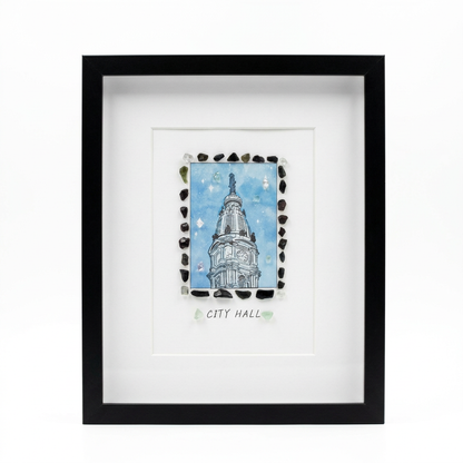 Philadelphia Themed Crystal Art 10"x8"