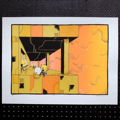 Cloud City, Screen Print by everyday balloons