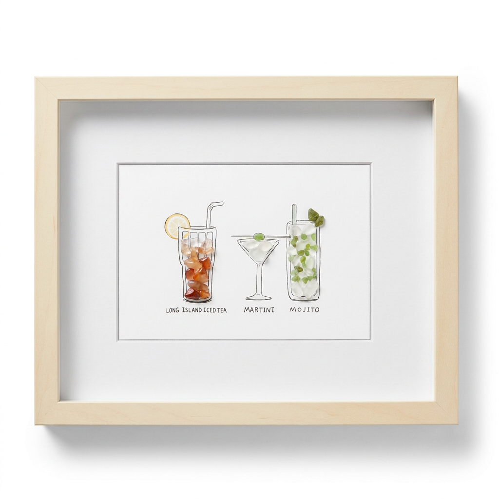 Cocktail crystal art