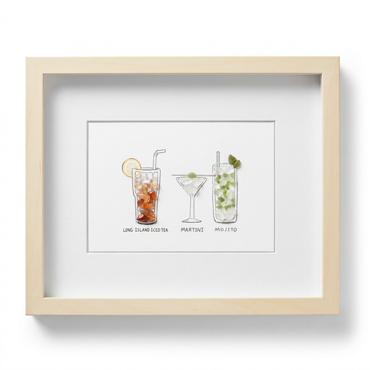 Cocktail crystal art
