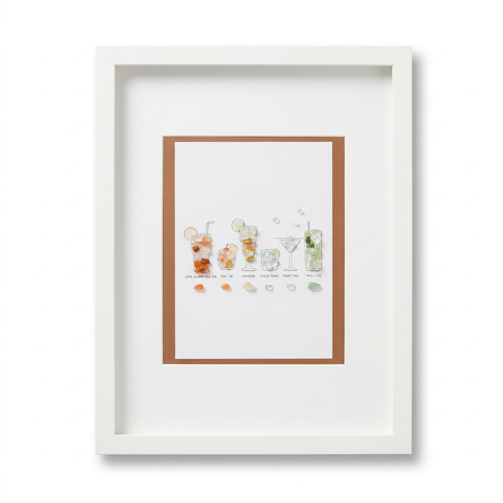 Crystal Cocktails in Orange and Green