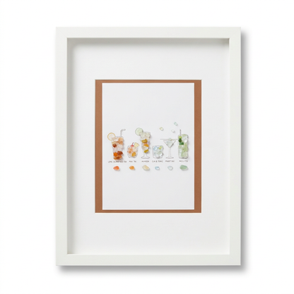 Crystal Cocktails in Orange and Green