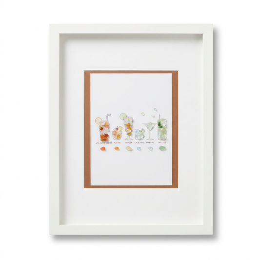 Crystal Cocktails in Orange and Green