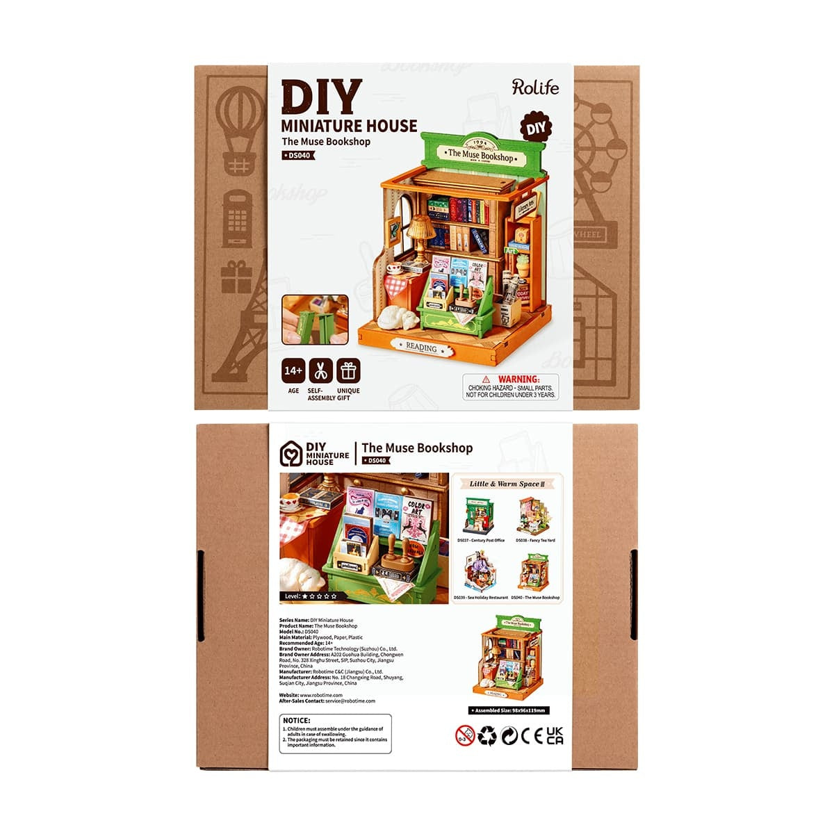 DIY Miniature House - The Muse Bookshop DS040