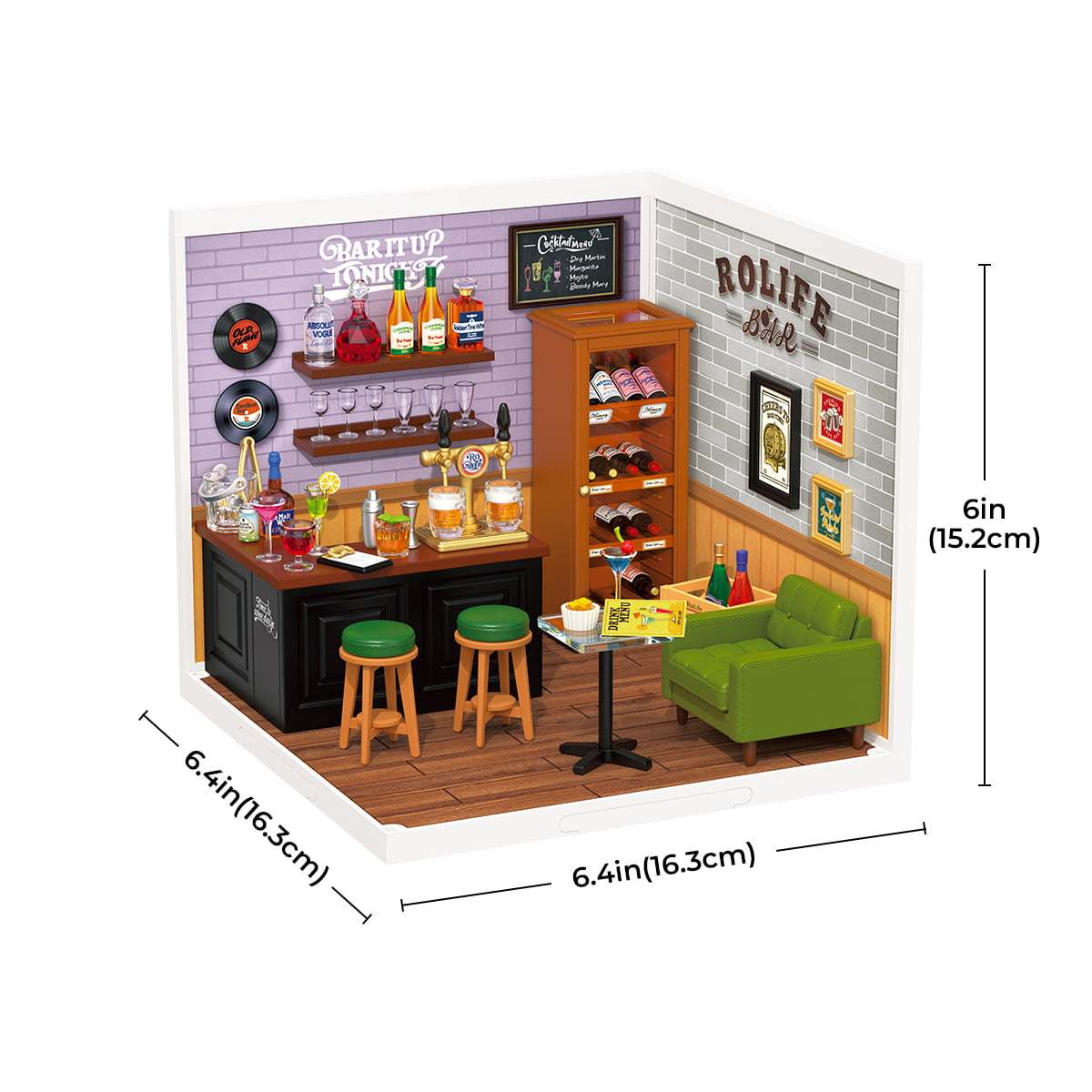 DIY Miniature House Kit - Leisurely Cheeres Bar