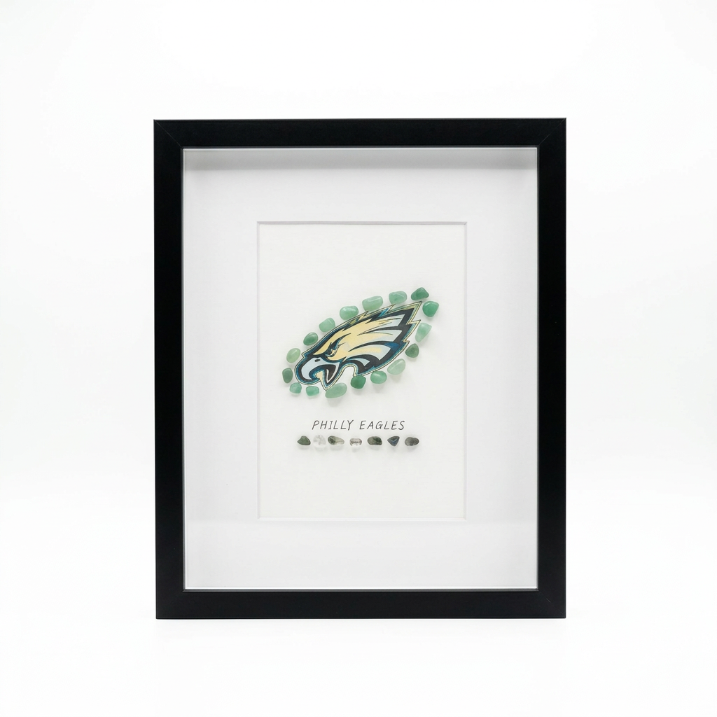 Philadelphia Themed Crystal Art 10"x8"