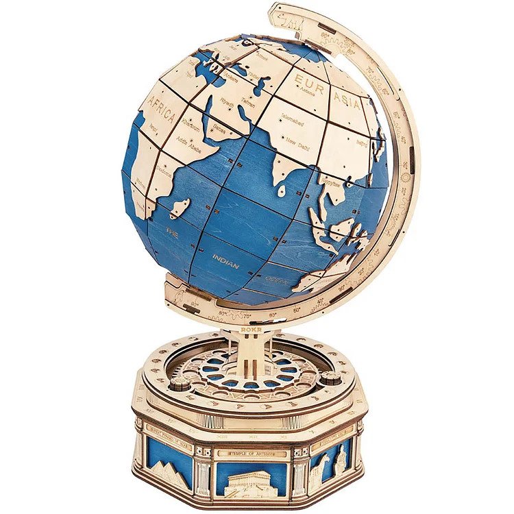 The Globe Model 3D Wooden Puzzle ST002