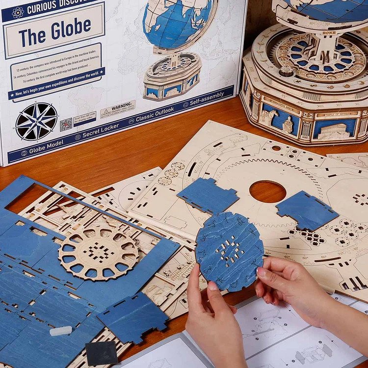 The Globe Model 3D Wooden Puzzle ST002