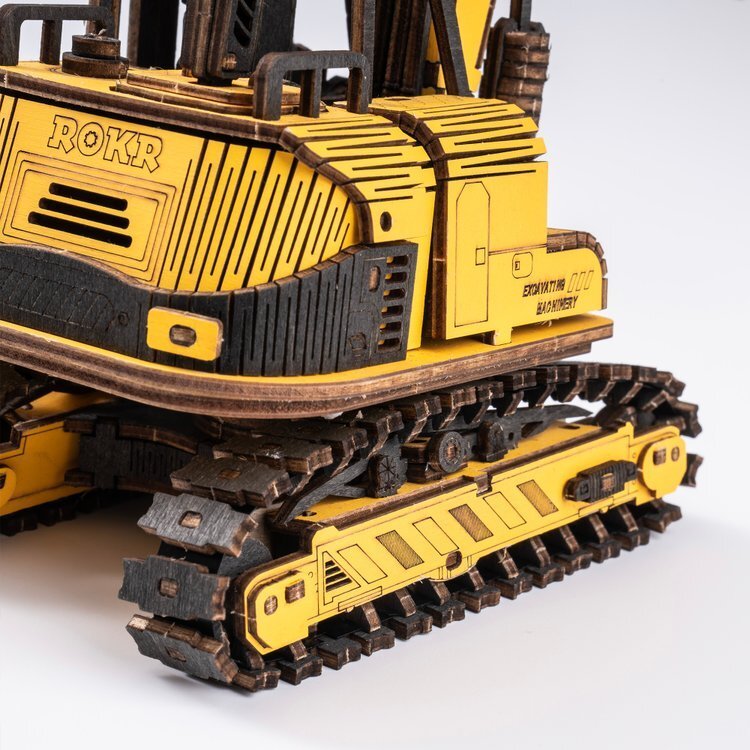 Excavator Engineering Vehicle 3D Wooden Puzzle TG508K