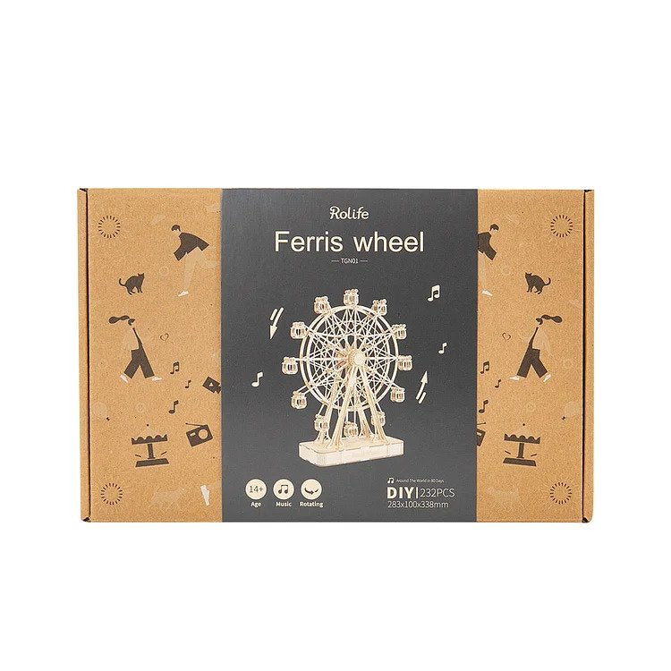 Ferris Wheel 3D Wooden Puzzle Music Box TGN01
