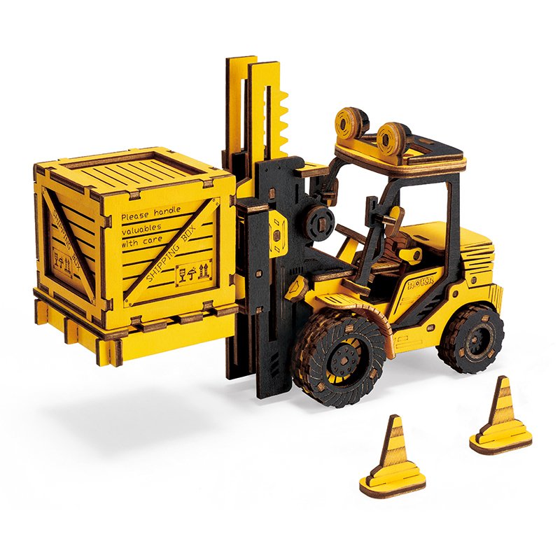 Forklift Engineering Vehicle 3D Wooden Puzzle TG413K