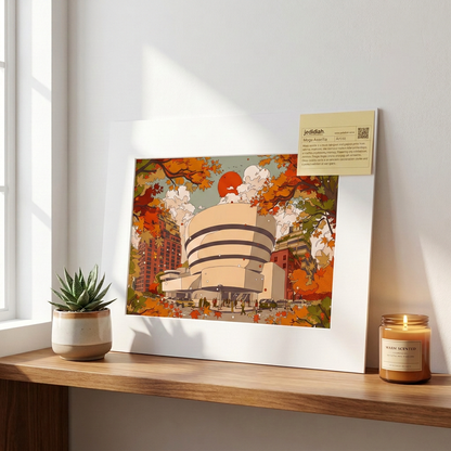 Guggenheim Art Museum Art Print by Mega Asellia | Fine Art Giclée | Matted & Framed Options (Copy)