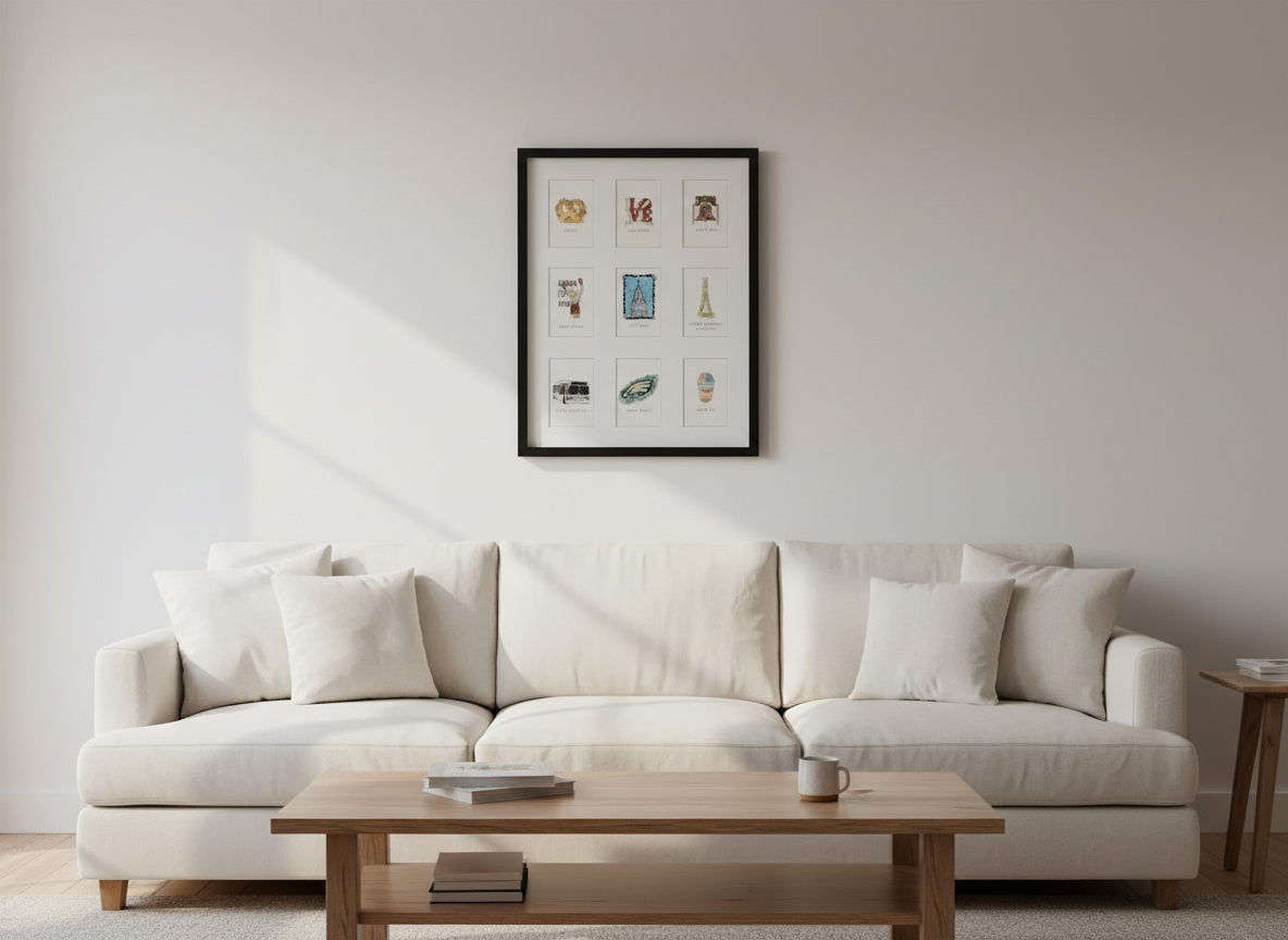 Philly icons crystal art 9 grids