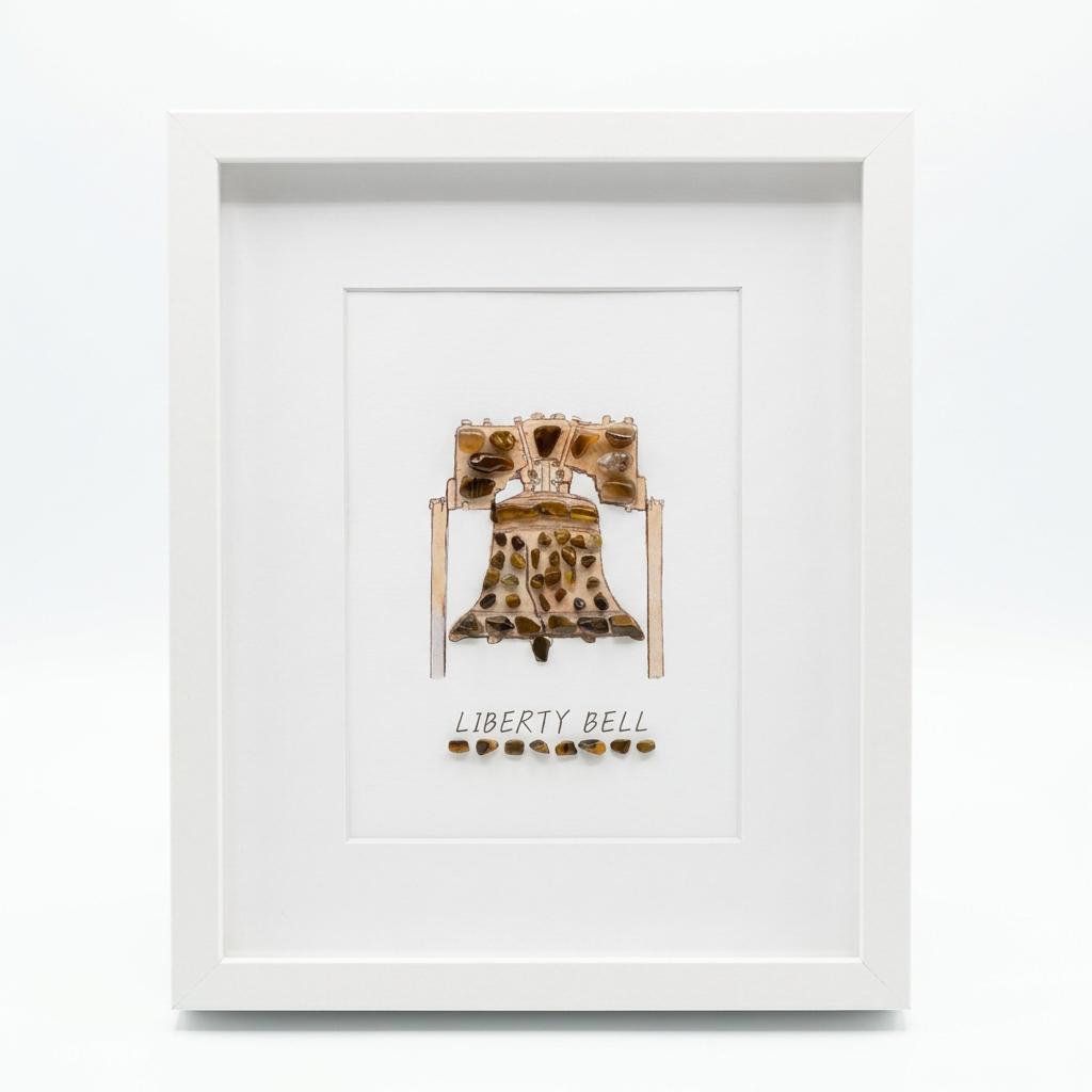 Philadelphia Themed Crystal Art 10"x8"