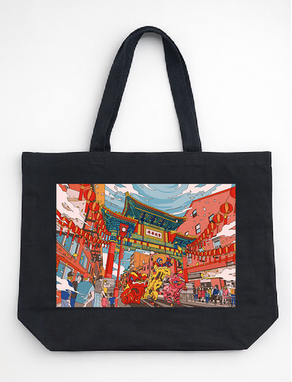 Mega Asellia- Phily Cityscape Tote Bags