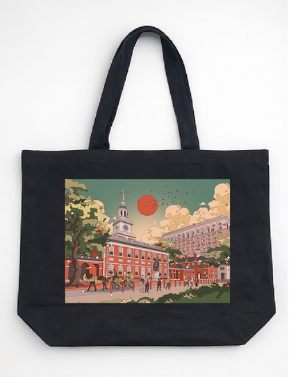 Mega Asellia- Phily Cityscape Tote Bags