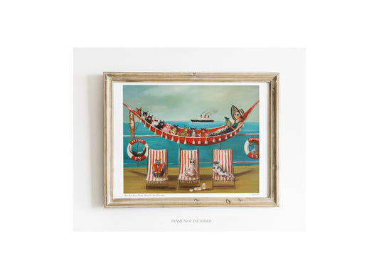 Miss Mink Lesson 13, Open Edition Print by Janet Hill