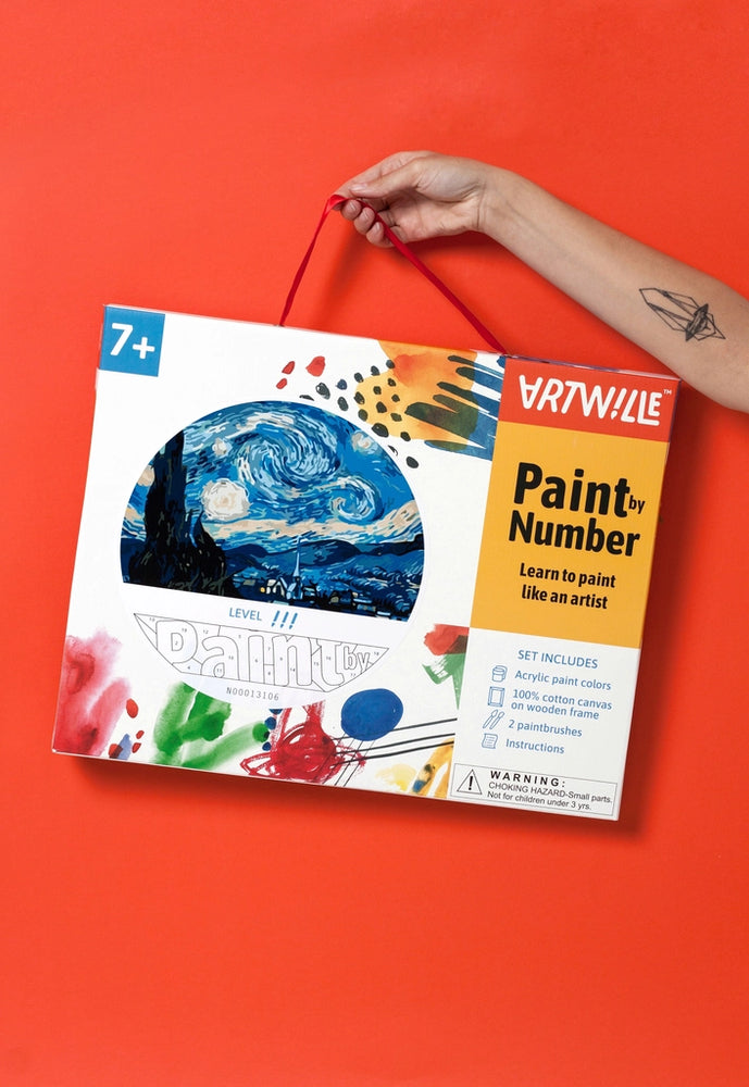 Artwille Diy Paint By Numbers - Starry Night, Level 3