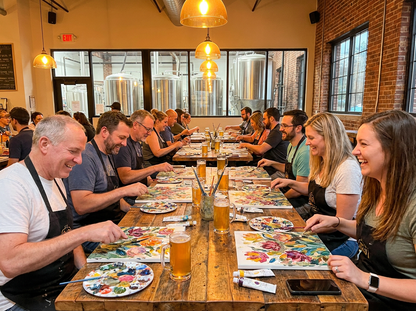 Texture  Painting Party at Love City Manayunk