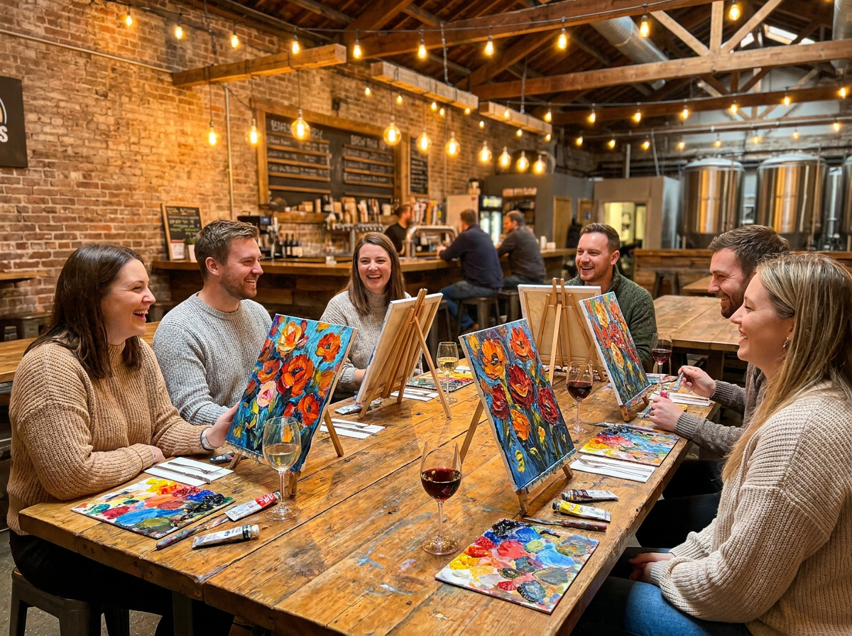 Texture  Painting Party at Love City Manayunk