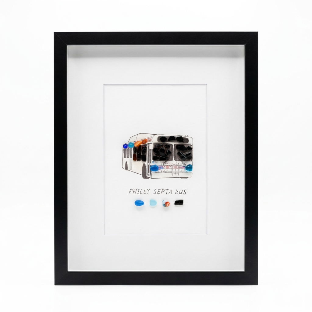 Philadelphia Themed Crystal Art 10"x8"