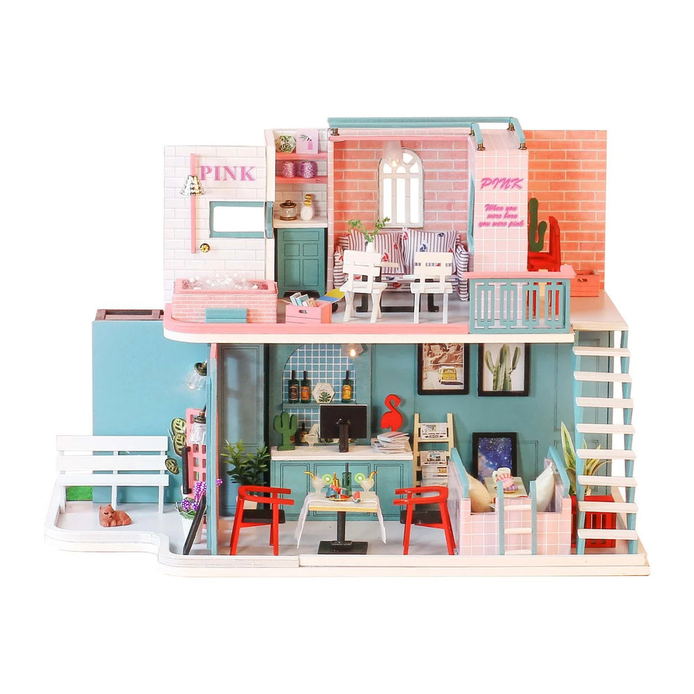 Pink Cafe MIN102 DIY Dollhouse Kit