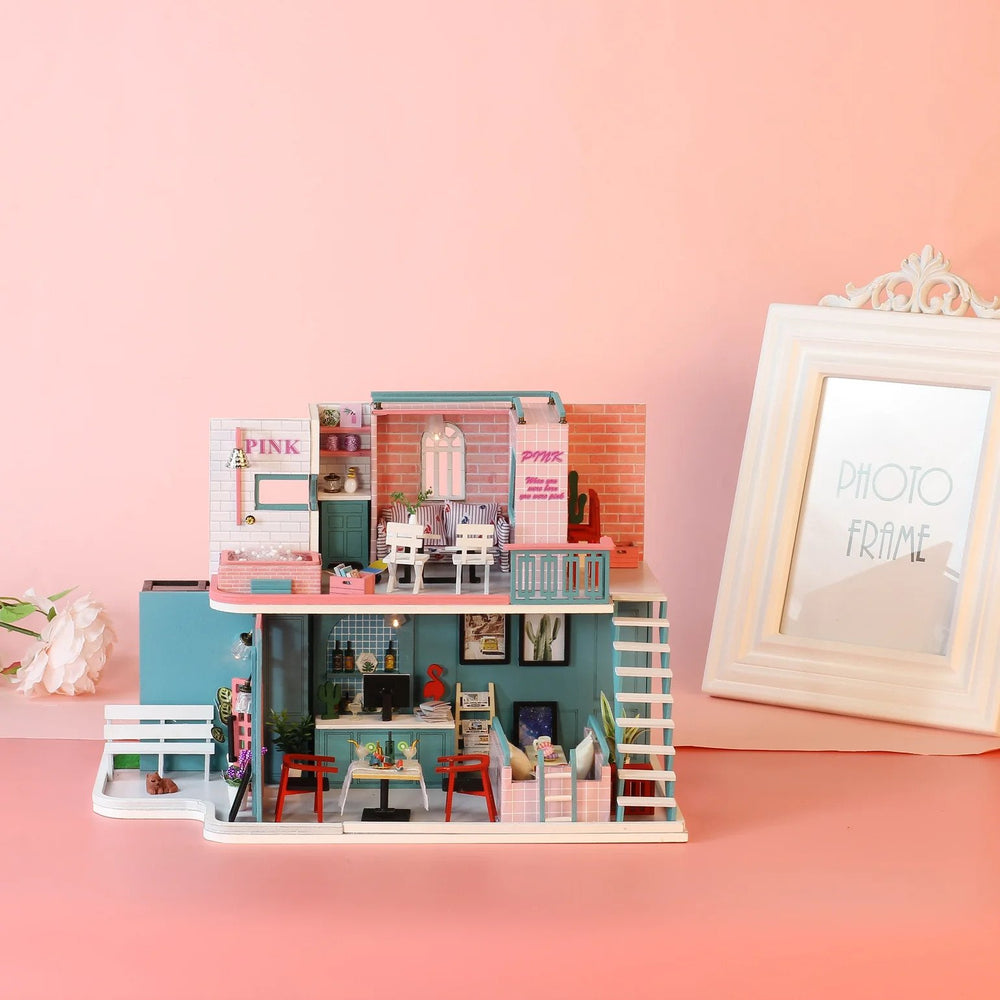 Pink Cafe MIN102 DIY Dollhouse Kit