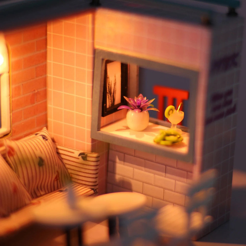 Pink Cafe MIN102 DIY Dollhouse Kit
