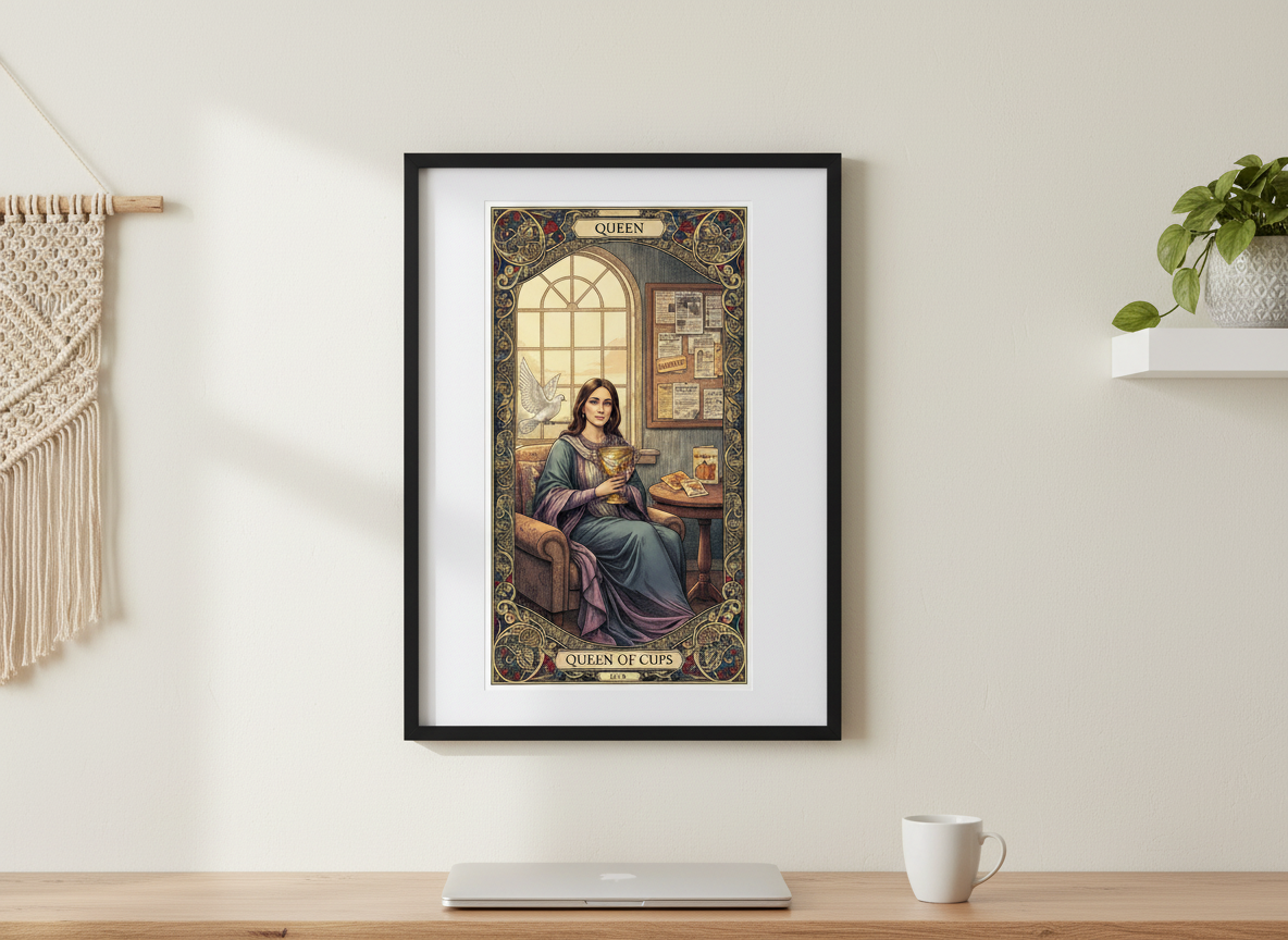 America 250 Tarot Series - Queen of Cups a commemorative tarot collection celebrating 1776–2026. (Copy)