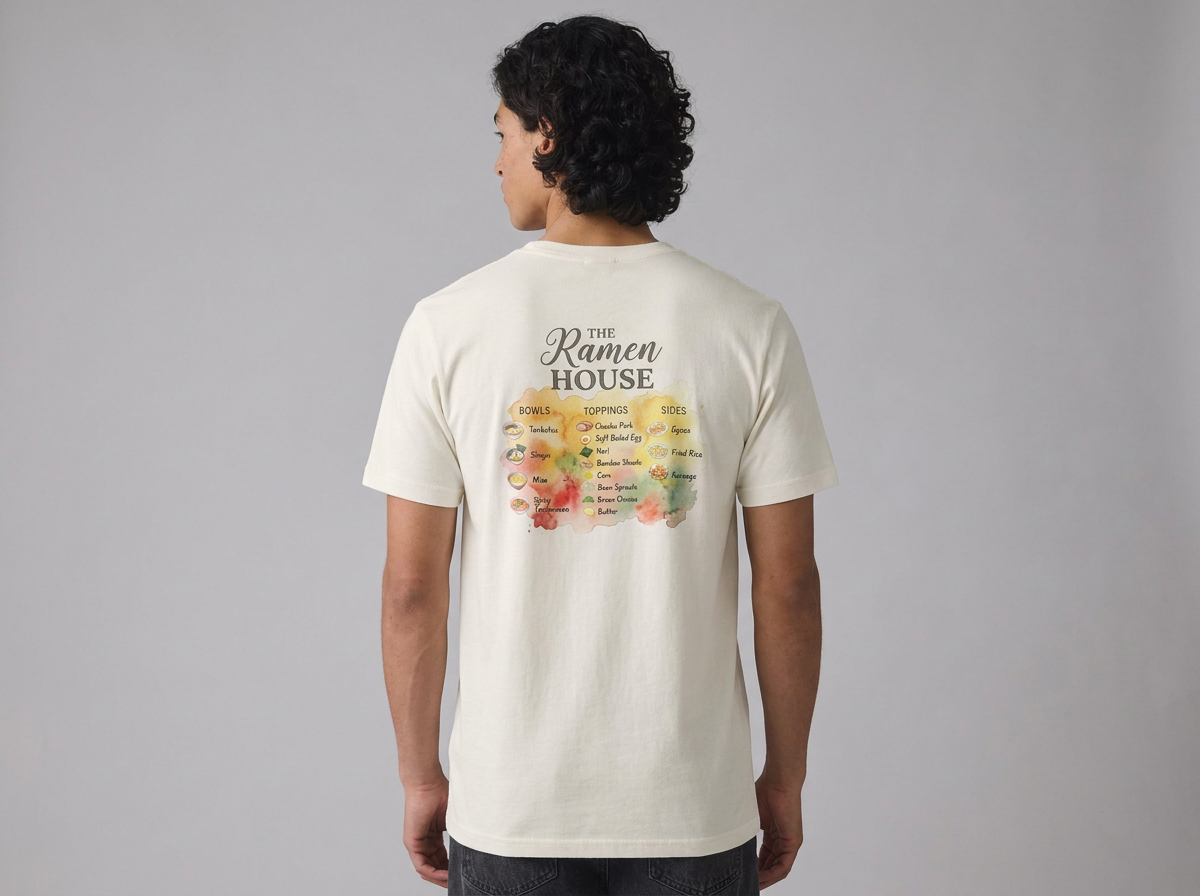 Ramen House T-Shirt | Watercolor Graphic Tee | Food Lover Gift