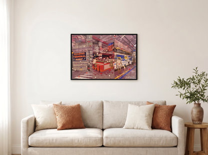 Reading Terminal Market Philadelphia Print | Mega Asellia Cityscape Wall Art